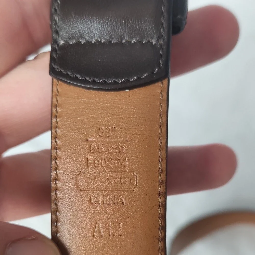 Coach Leather Belt 38